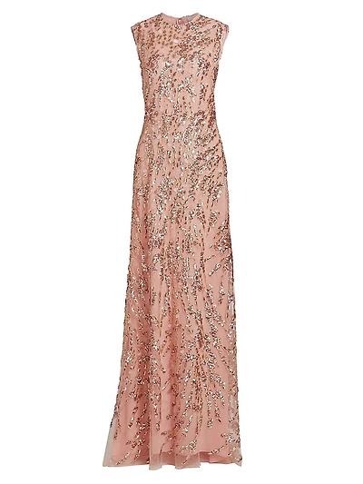 Enchanting Spring Embellished Tulle Gown