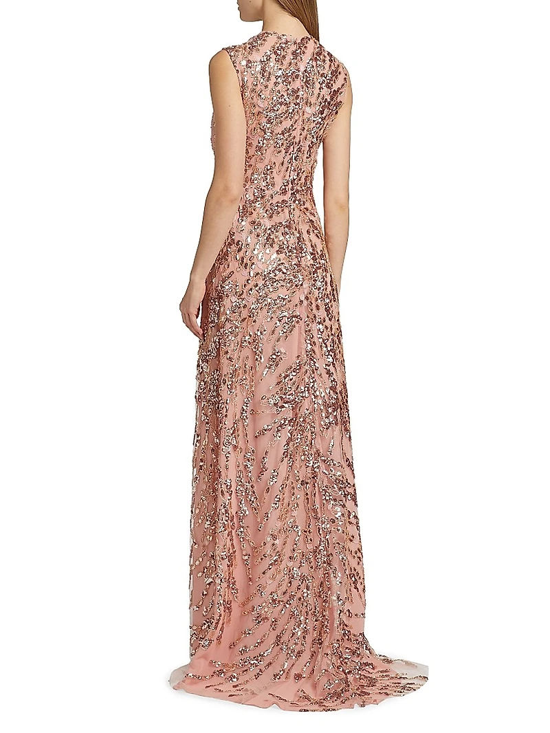 Enchanting Spring Embellished Tulle Gown