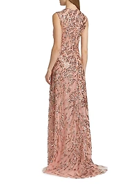Enchanting Spring Embellished Tulle Gown