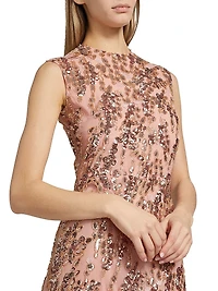 Enchanting Spring Embellished Tulle Gown