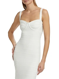 Muse Bandage Sweetheart Body-Con Gown
