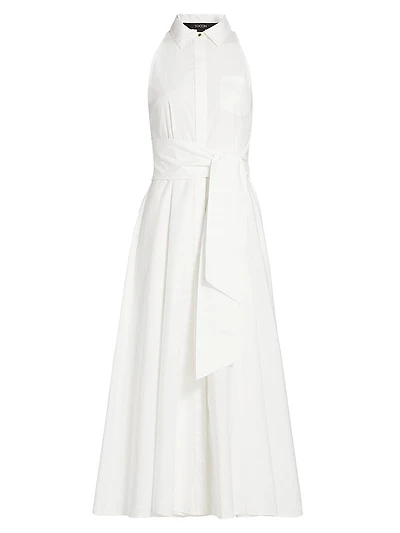Chelsea Stretch-Cotton Sleeveless Midi-Shirtdress