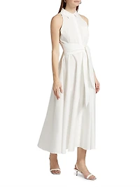 Chelsea Stretch-Cotton Sleeveless Midi-Shirtdress