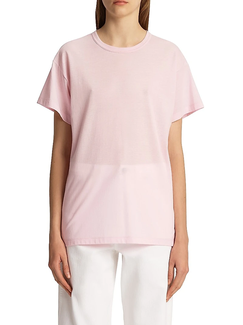 Maeve Cotton-Blend Crewneck T-Shirt