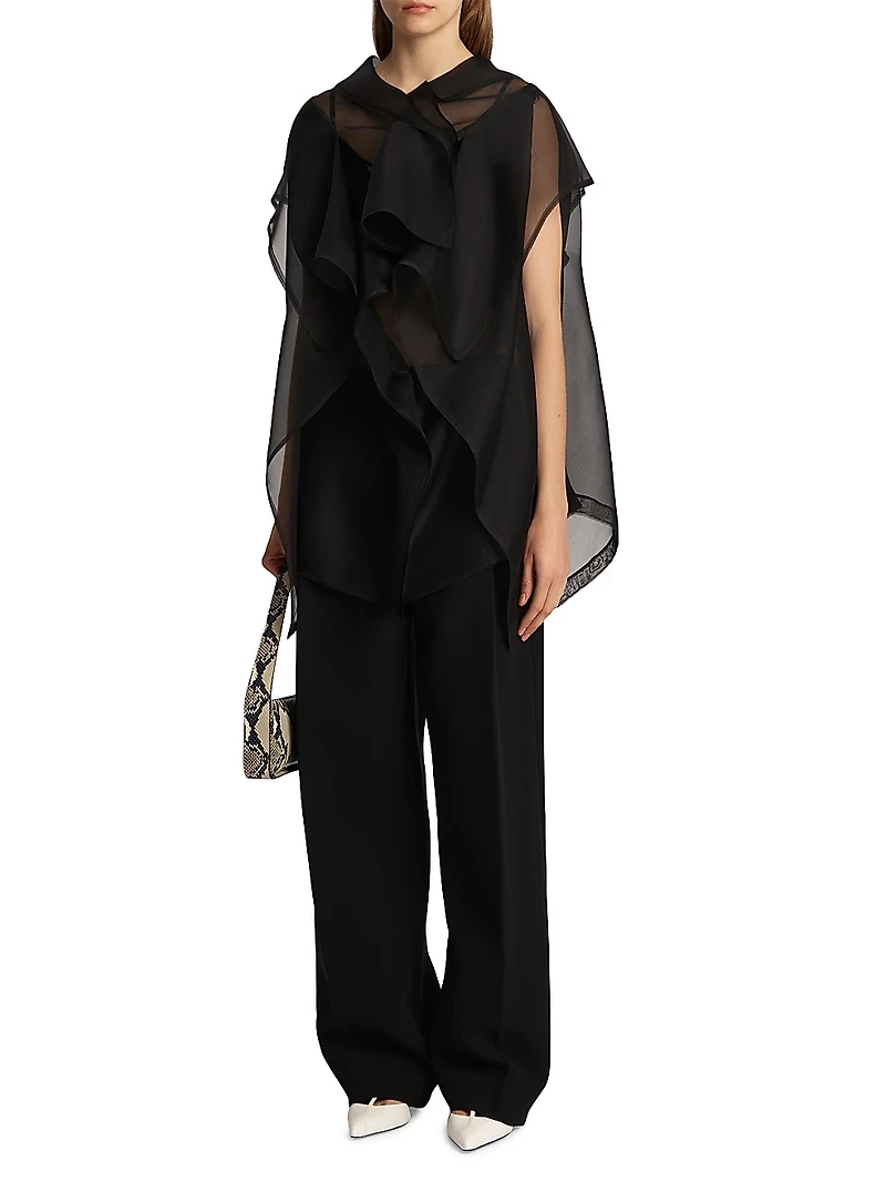 Santana Silk Organza Top