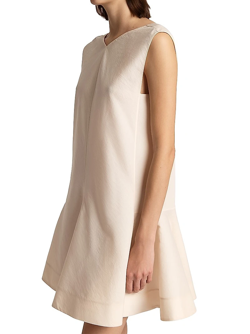 Mel Silk-Cotton Fit & Flare Minidress