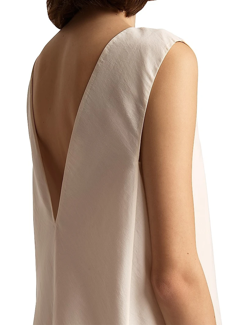 Mel Silk-Cotton Fit & Flare Minidress