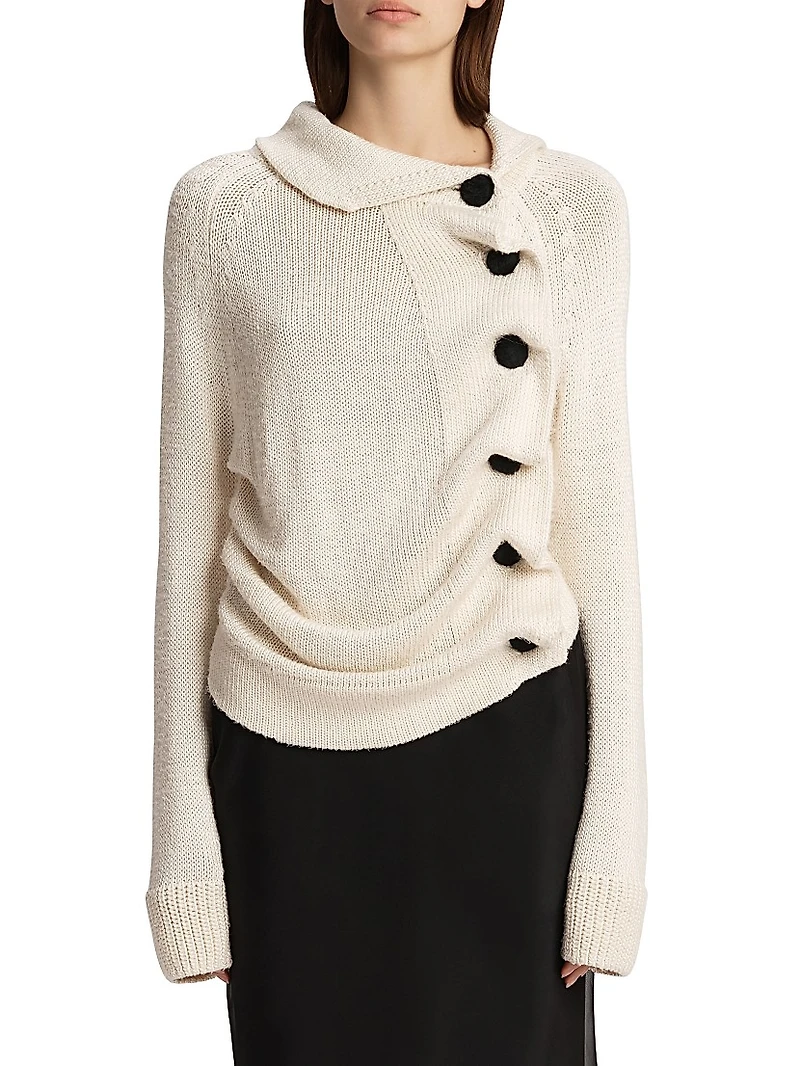 Lorrai Silk Knit Cardigan