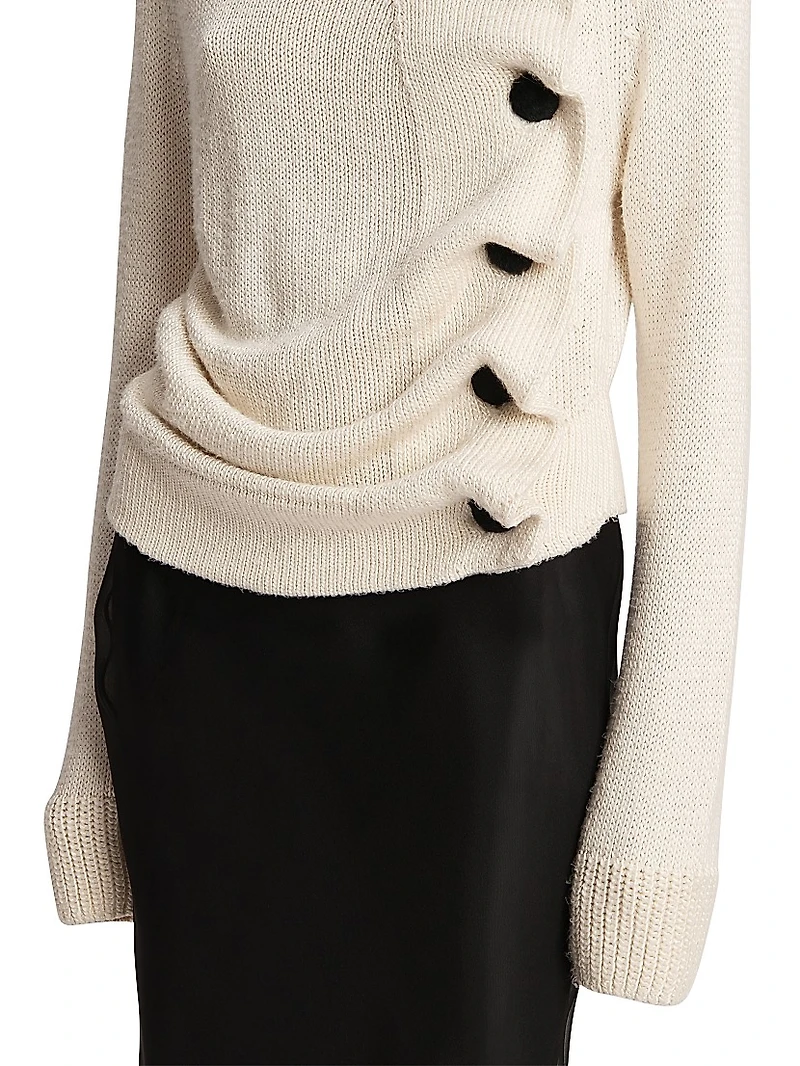 Lorrai Silk Knit Cardigan