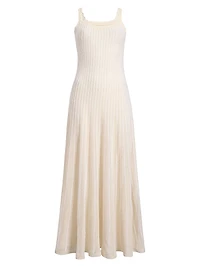Thora 2-Piece Cotton-Blend Knit Maxi Dress & Capelet Set