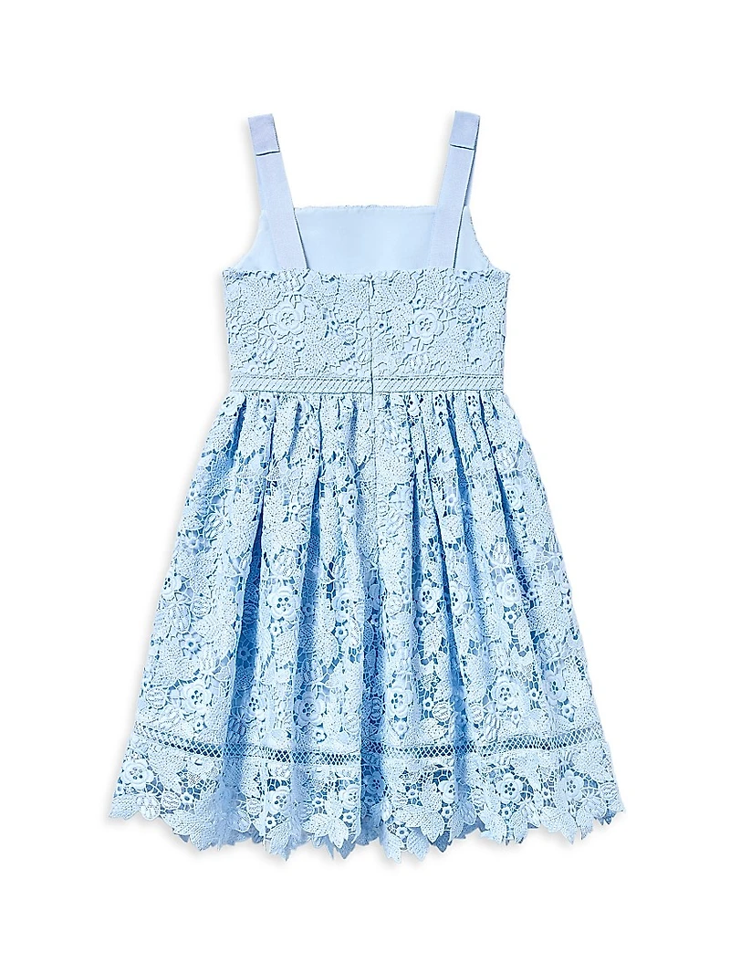 Little Girl's & Butterfly Lace Dress