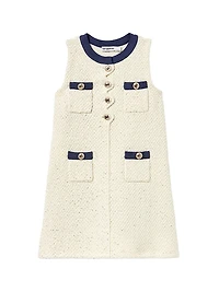 Little Girl's & Sequin Knit Dress