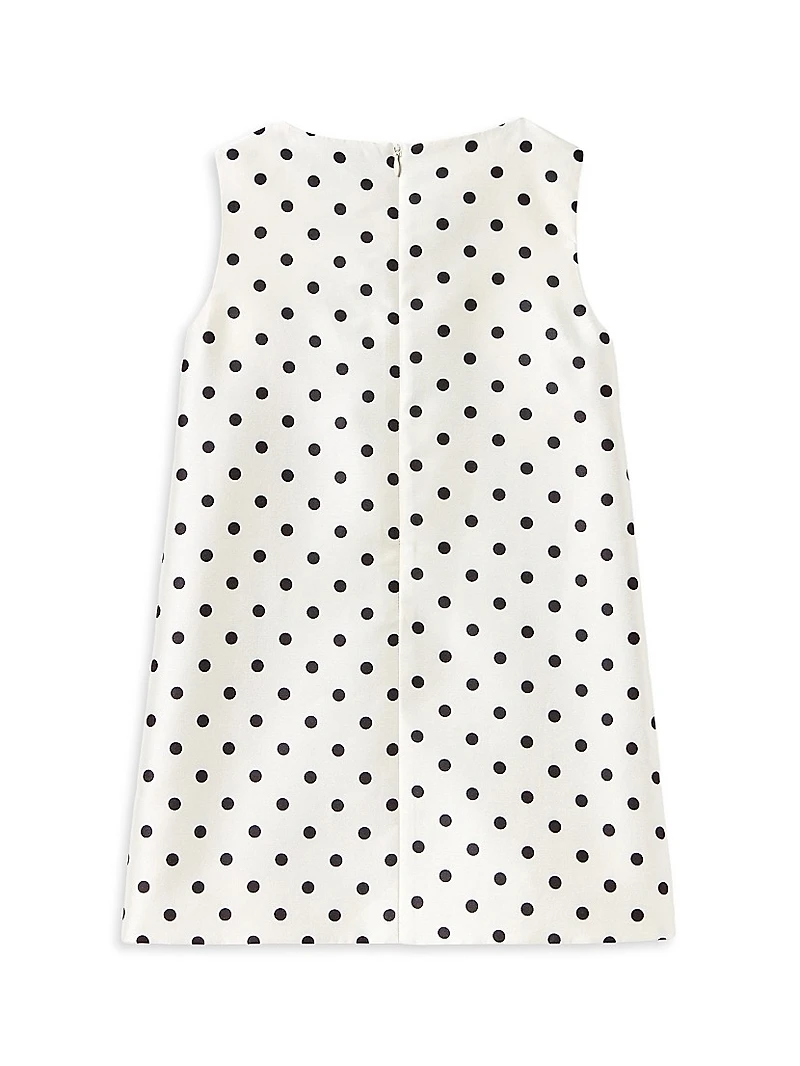 Little Girl's & Polka Dot Taffeta Dress