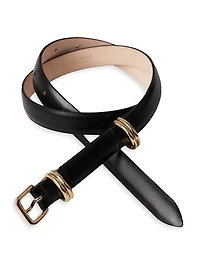 Constance Smooth Leather Belt