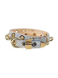 Revenge Suede Ring & Grommet Belt