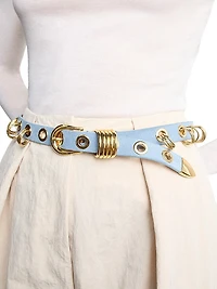 Revenge Suede Ring & Grommet Belt