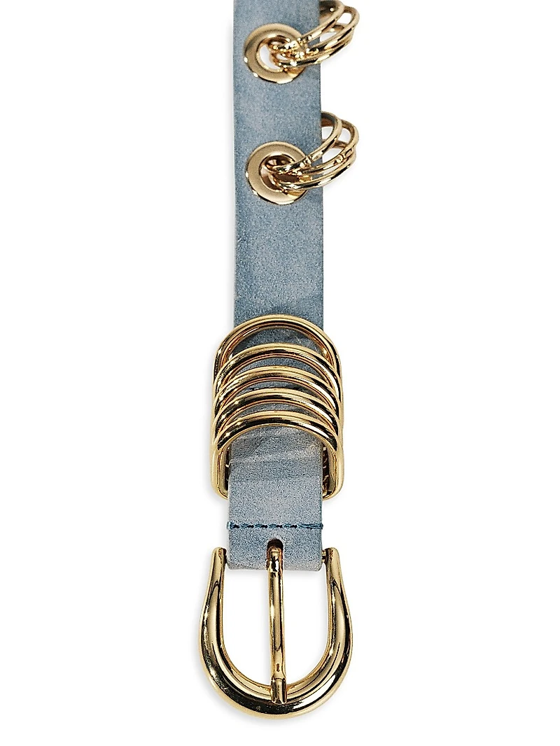 Revenge Suede Ring & Grommet Belt
