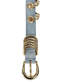 Revenge Suede Ring & Grommet Belt