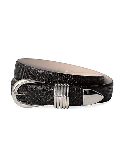 Hollyhock Viper Leather Belt
