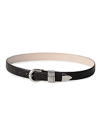 Hollyhock Viper Leather Belt