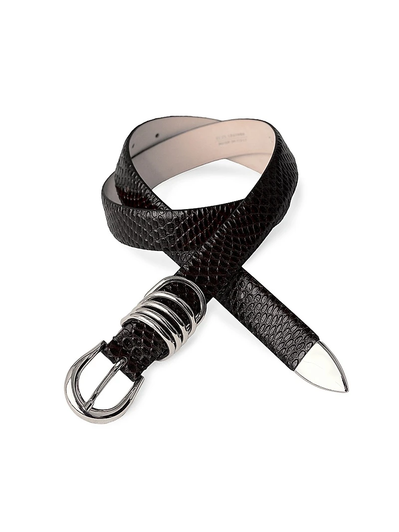 Hollyhock Viper Leather Belt
