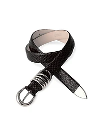 Hollyhock Viper Leather Belt