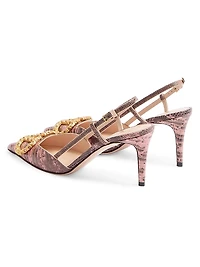 VLogo Signature Slingback Pumps 80MM