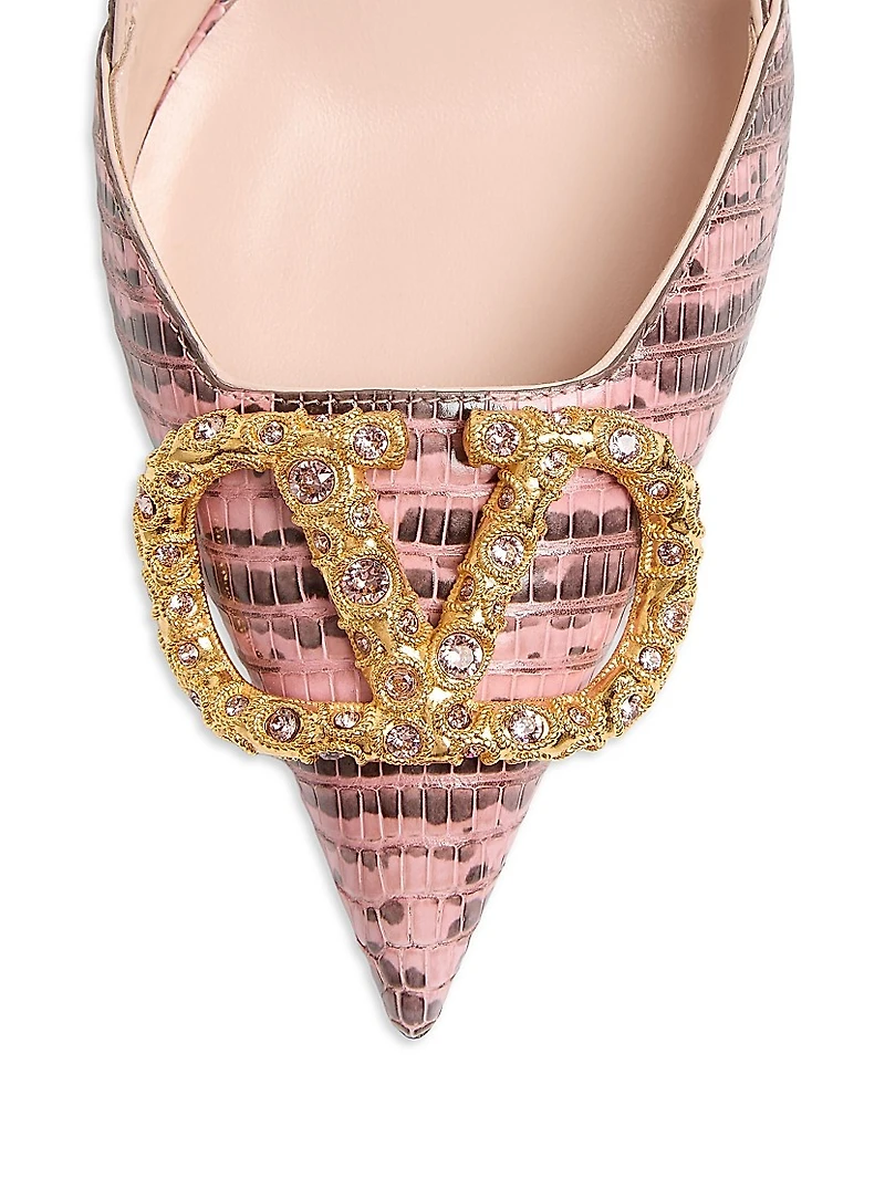 VLogo Signature Slingback Pumps 80MM