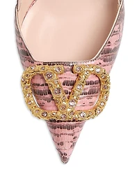 VLogo Signature Slingback Pumps 80MM