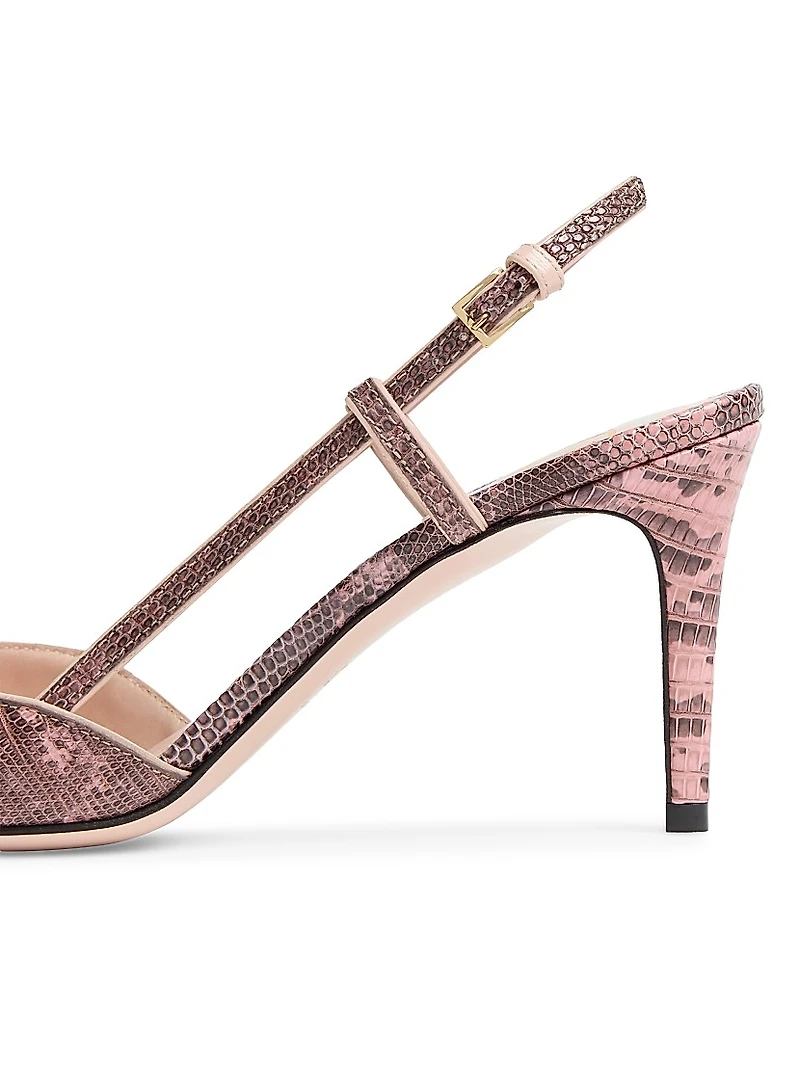 VLogo Signature Slingback Pumps 80MM