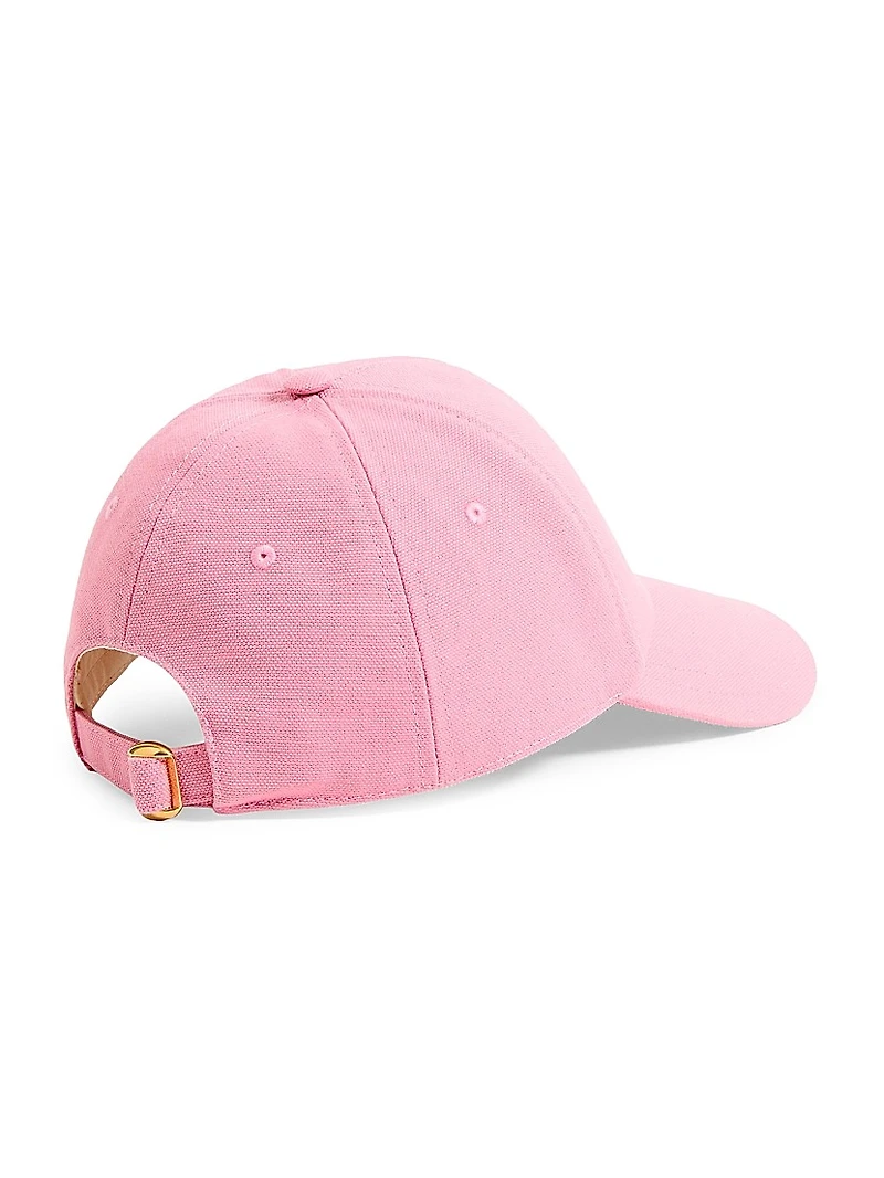 Chez Valentino Cotton Baseball Cap