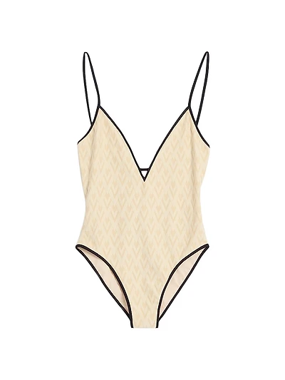 Toute La V Jacquard Swimsuit