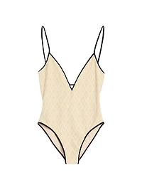 Toute La V Jacquard Swimsuit