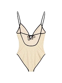 Toute La V Jacquard Swimsuit
