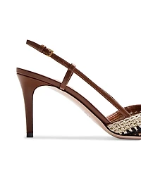 VLogo Signature Slingback Pumps 80MM