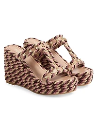 Rockstud Wedges Calfskin 90MM