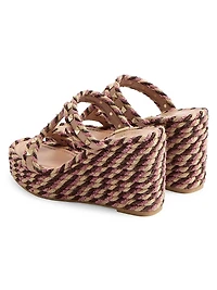 Rockstud Wedges Calfskin 90MM