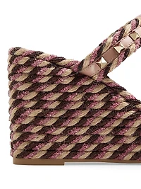 Rockstud Wedges Calfskin 90MM