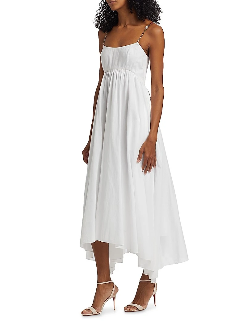 Rachel Cotton Voile Fit & Flare Midi-Dress
