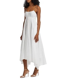 Rachel Cotton Voile Fit & Flare Midi-Dress