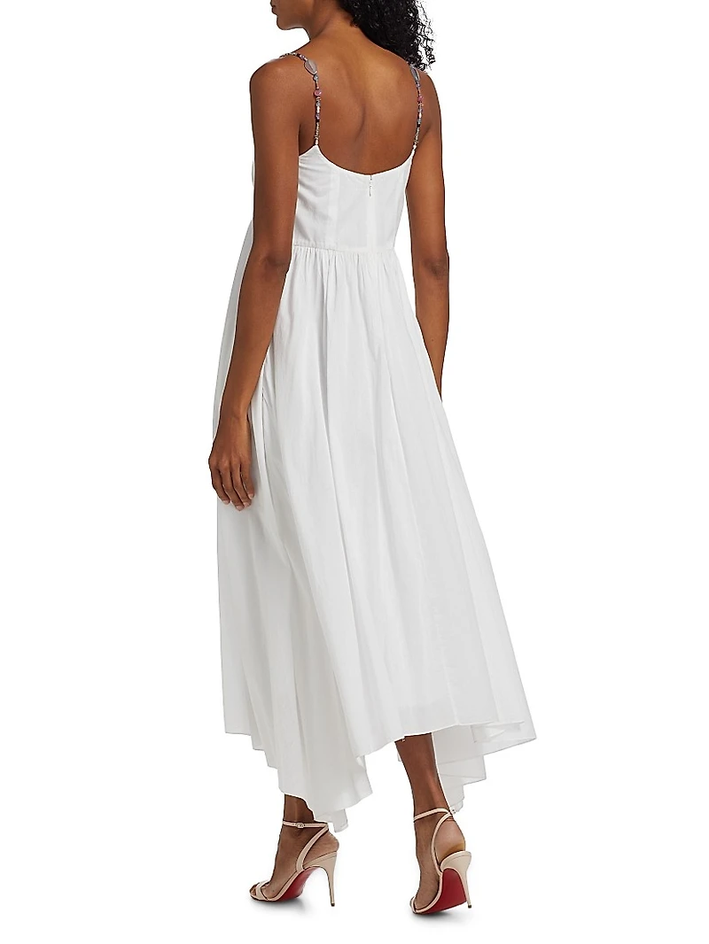 Rachel Cotton Voile Fit & Flare Midi-Dress