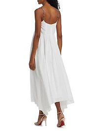 Rachel Cotton Voile Fit & Flare Midi-Dress