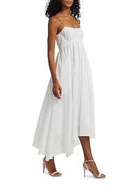 Rachel Cotton Voile Fit & Flare Midi-Dress