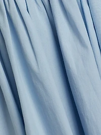 Nayara Poplin Strapless High-Low Dress