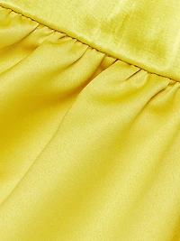 Esme Satin Sleeveless Peplum Top