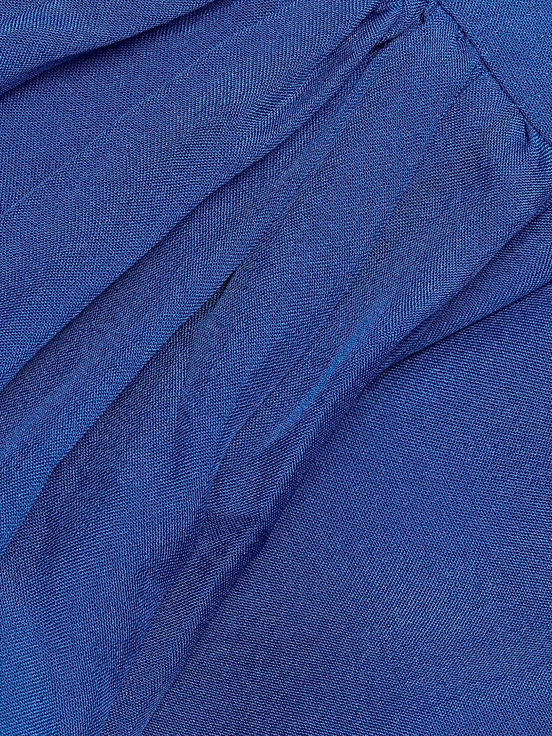 Madshuri Silk-Chiffon Scoopneck Midi-Dress