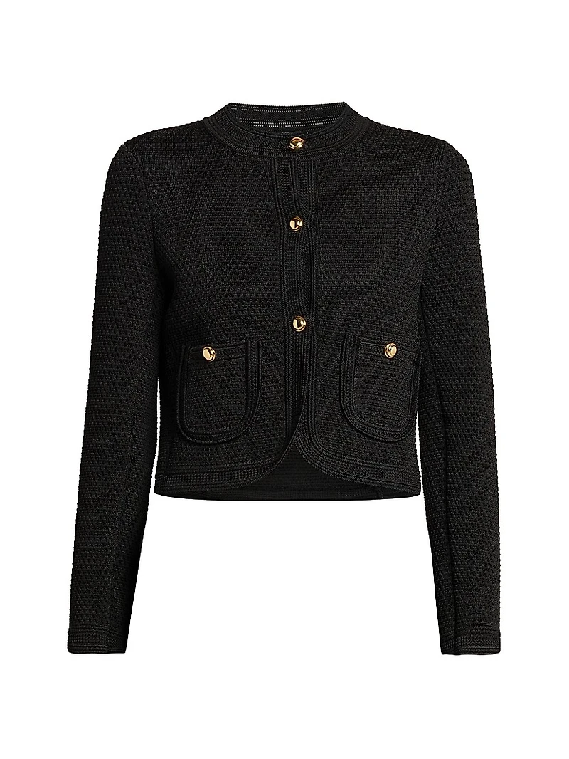 Compact Mesh Crop Jacket