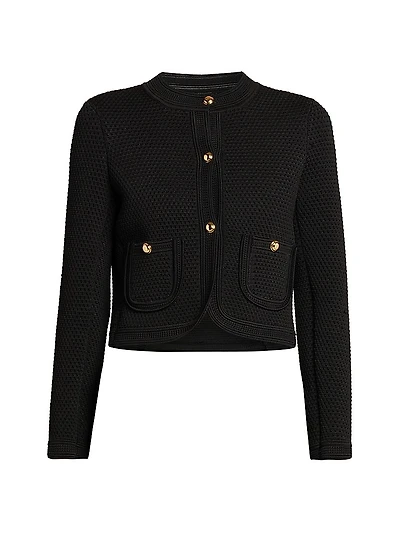 Compact Mesh Crop Jacket