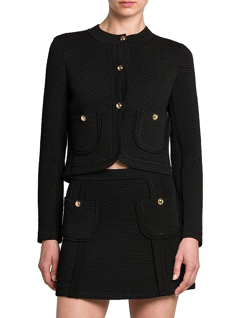 Compact Mesh Crop Jacket