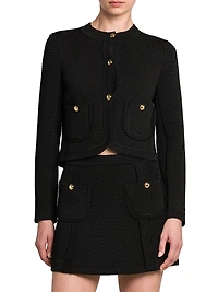 Compact Mesh Crop Jacket